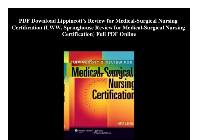 Ancc med surg certification questions